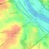 Yardley地形图、海拔、地势