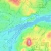 Oswego Lake地形图、海拔、地势