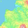 Torridge District地形图、海拔、地势