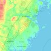 Biddeford地形图、海拔、地势