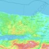 科贾埃利省地形图、海拔、地势