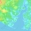 Alaska地形图、海拔、地势