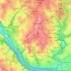 Ward 3地形图、海拔、地势
