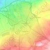 费尔干纳市地形图、海拔、地势
