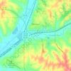 Denison地形图、海拔、地势