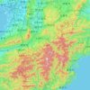 奈良縣地形图、海拔、地势