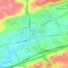 Exton地形图、海拔、地势