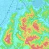 横溪镇地形图、海拔、地势