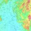 彭世洛府地形图、海拔、地势