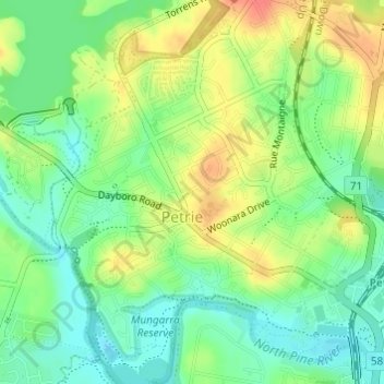 4502地形图、海拔、地势