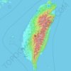 臺灣地形图、海拔、地势