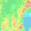 晋城街道地形图、海拔、地势