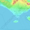 Badung地形图、海拔、地势