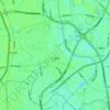 八潮市地形图、海拔、地势