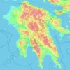 伯罗奔尼撒半岛地形图、海拔、地势