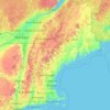 New England地形图、海拔、地势