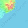 慶和省地形图、海拔、地势