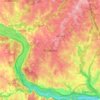Potomac地形图、海拔、地势