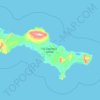 聖勞倫斯島地形图、海拔、地势