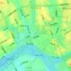 西市街道地形图、海拔、地势