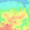 Cléder地形图、海拔、地势