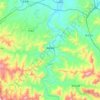 南障城镇地形图、海拔、地势