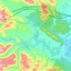 三道河水库地形图、海拔、地势