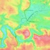 Rodez地形图、海拔、地势