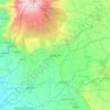 邦戈馬郡地形图、海拔、地势