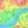 华新街街道地形图、海拔、地势