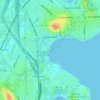 Carson Beach地形图、海拔、地势