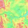 瓦尔堡地形图、海拔、地势