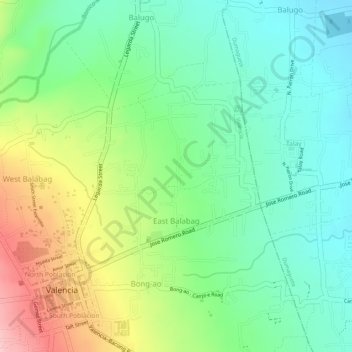 East Balabag地形图、海拔、地势