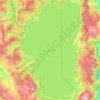 Lake Tahoe地形图、海拔、地势