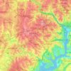 Fairfax County地形图、海拔、地势