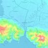 哥倫打洛地形图、海拔、地势
