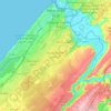 拉巴特地形图、海拔、地势