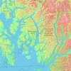 Ketchikan Gateway Borough地形图、海拔、地势