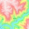 波斯河镇地形图、海拔、地势