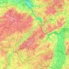 莱茵兰-普法尔茨地形图、海拔、地势