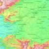 Coimbatore district地形图、海拔、地势
