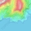 Cap-d'Ail地形图、海拔、地势