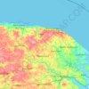 North Norfolk地形图、海拔、地势