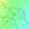 香草湖湿地公园地形图、海拔、地势
