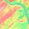 Solebury Township地形图、海拔、地势