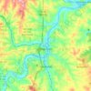 Branson地形图、海拔、地势