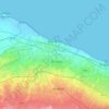巴列塔地形图、海拔、地势