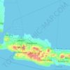 西爪哇省地形图、海拔、地势