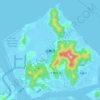 大榭岛地形图、海拔、地势