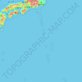 东京都/東京都地形图、海拔、地势